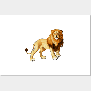 Gold Lion Posters and Art